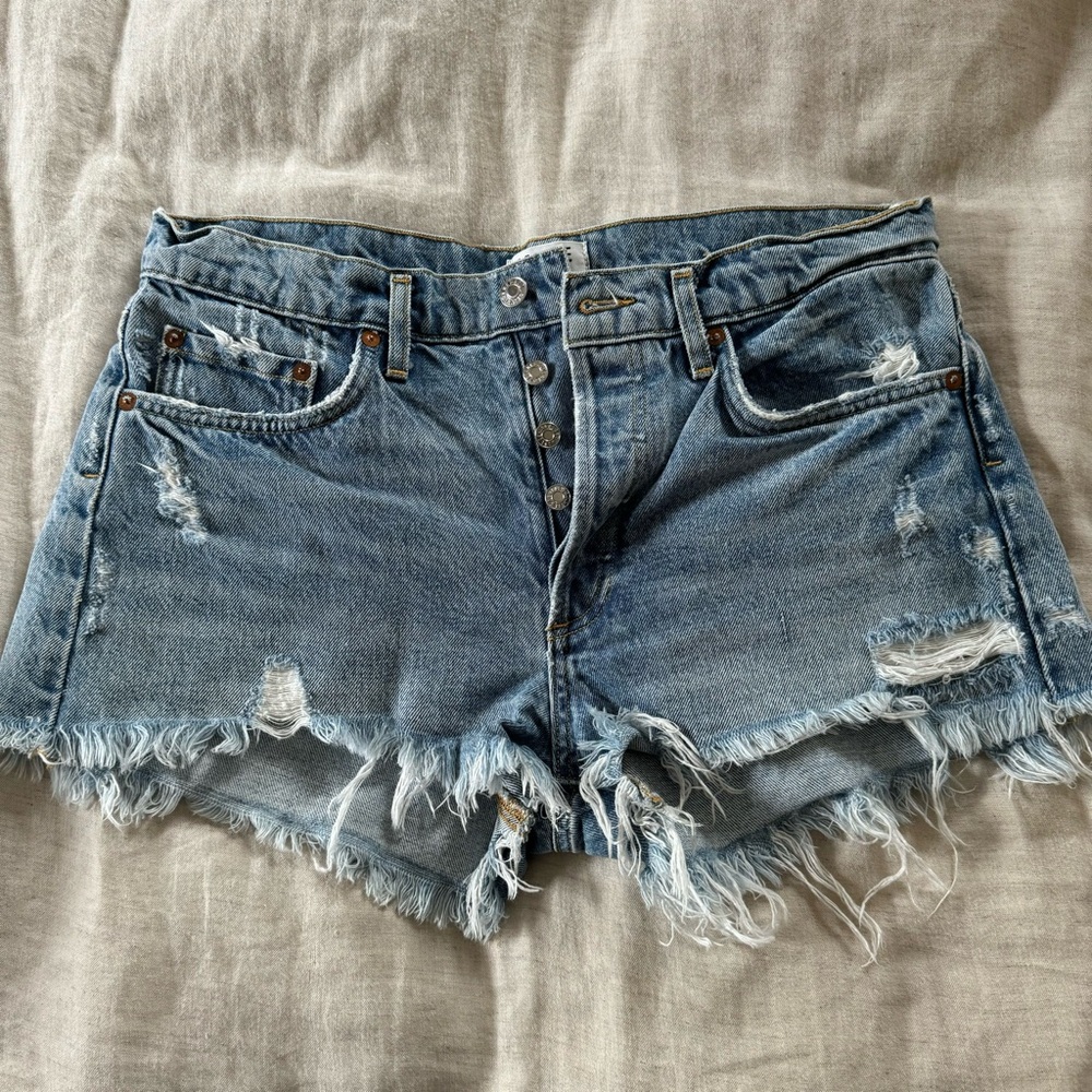 Agolde Parker denim shorts